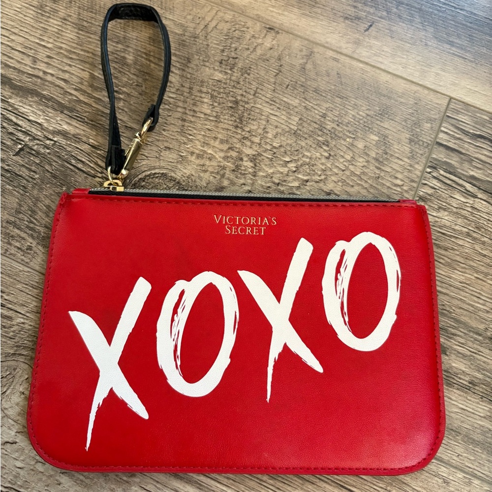 Victoria's Secret Red and White XOXO Clutch